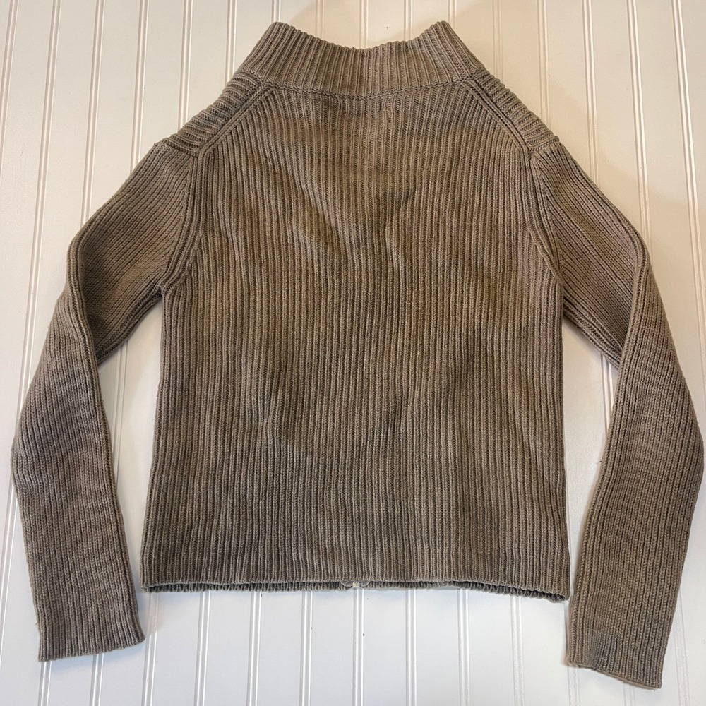 Vintage United Colors Benetton ITALY Wool Blend Full Zip Cardigan Sweater Small - Picture 6 of 7